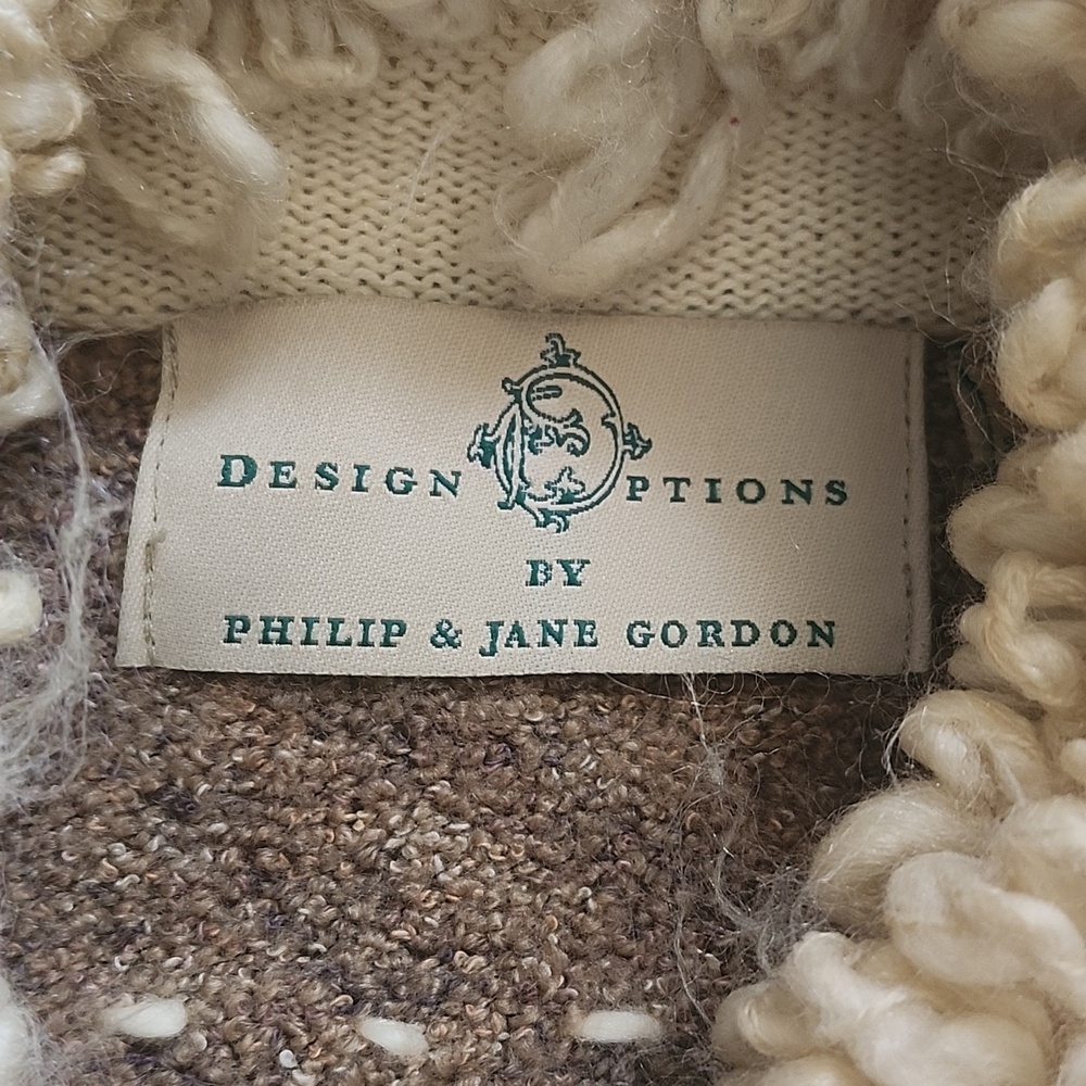 Vintage Design Options by Philip & Jane Gordon Sheep Cardigan SzM - Picture 2 of 8